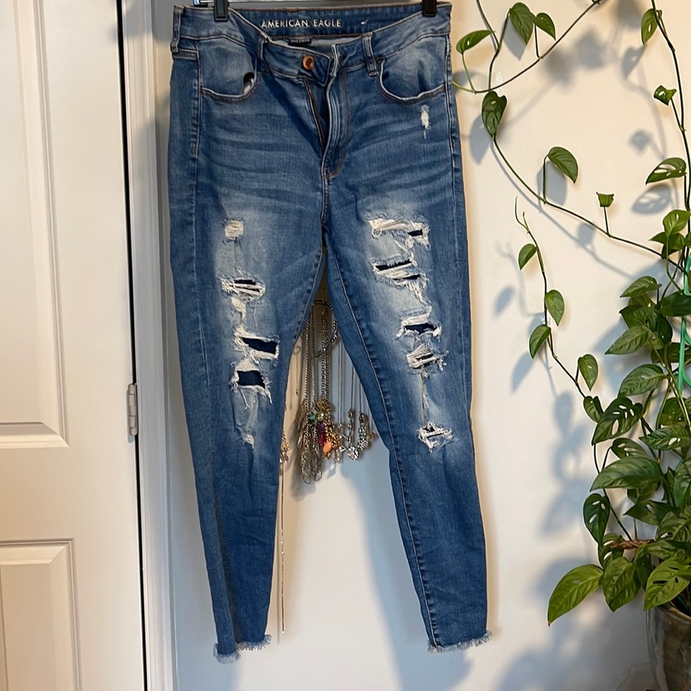 American Eagle high waisted stretch jeans